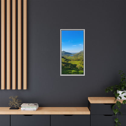 Beautiful Ladies View Matte Canvas, Framed (Multi-color)