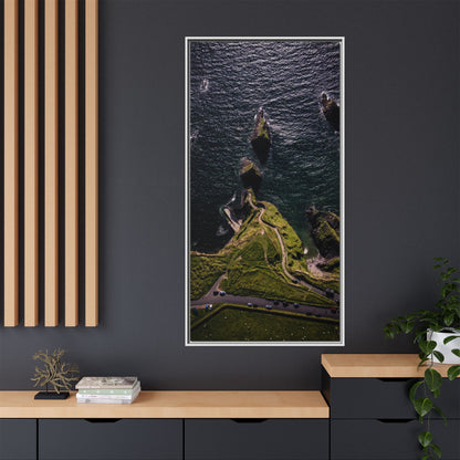 Dunquin Pier Matte Canvas, Framed (Multi-color)