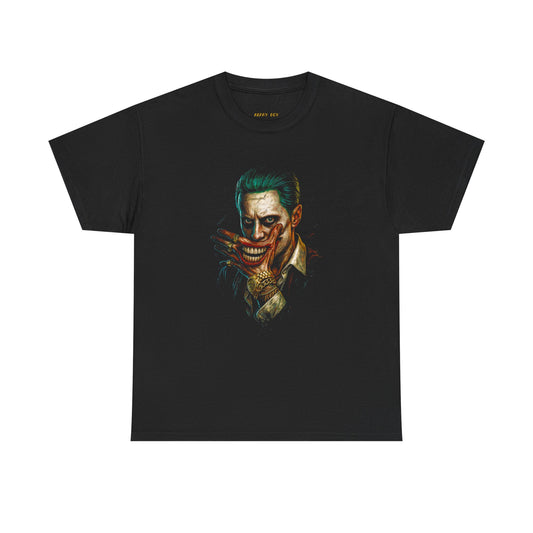 Graphic Tee — Dark Joker Portrait Horror Art T‑Shirt
