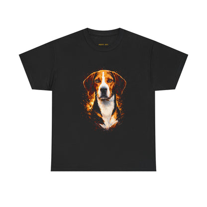 Beagle Portrait T-Shirt — Realistic Dog Face Tee