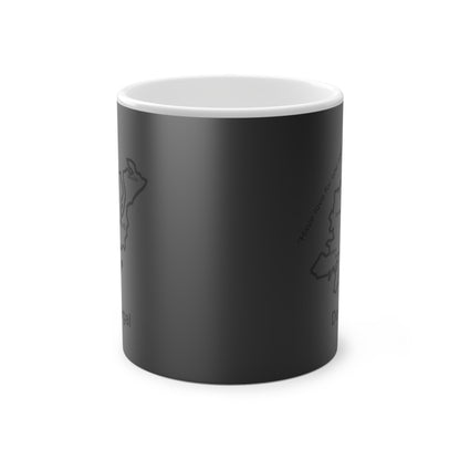 Donegal Magic Mug: Color - Changing Coffee Cup with Artistic Map Design