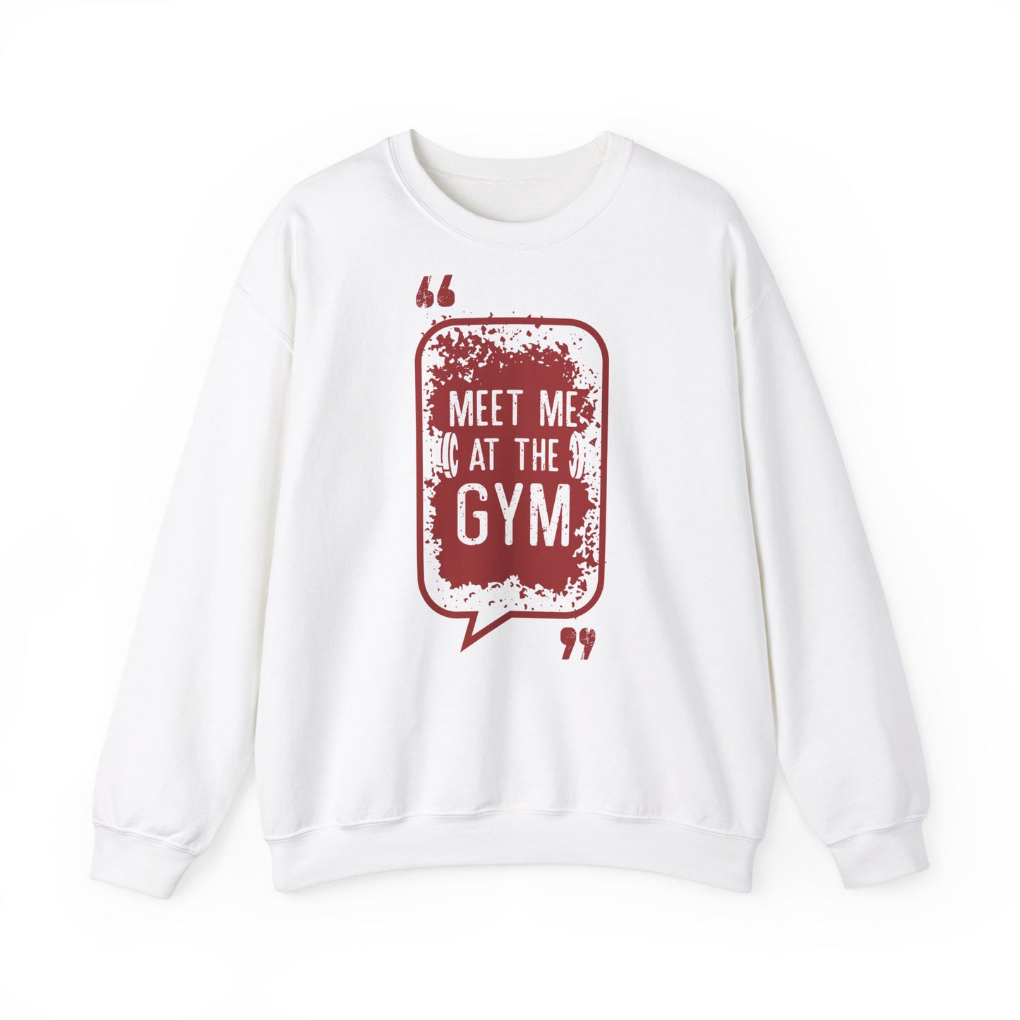 Motivational Gym Sweatshirt - Meet Me at the Gym Unisex Heavy Blend™ Crewneck