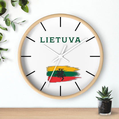 Lietuva Wall Clock - Stylish Home Decor for Lithuania Pride