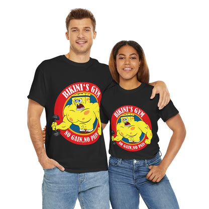 SpongeBob Bikini Gym Unisex Heavy Cotton Tee