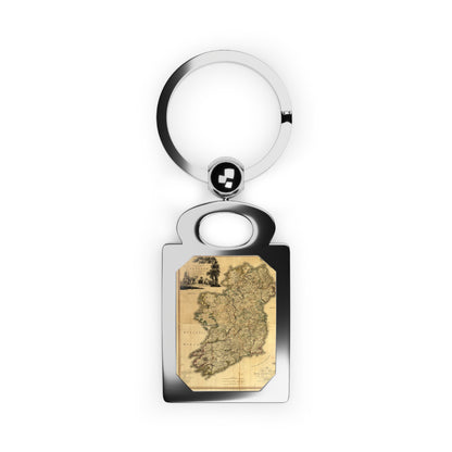 Old Eire Map Rectangle Photo Keyring