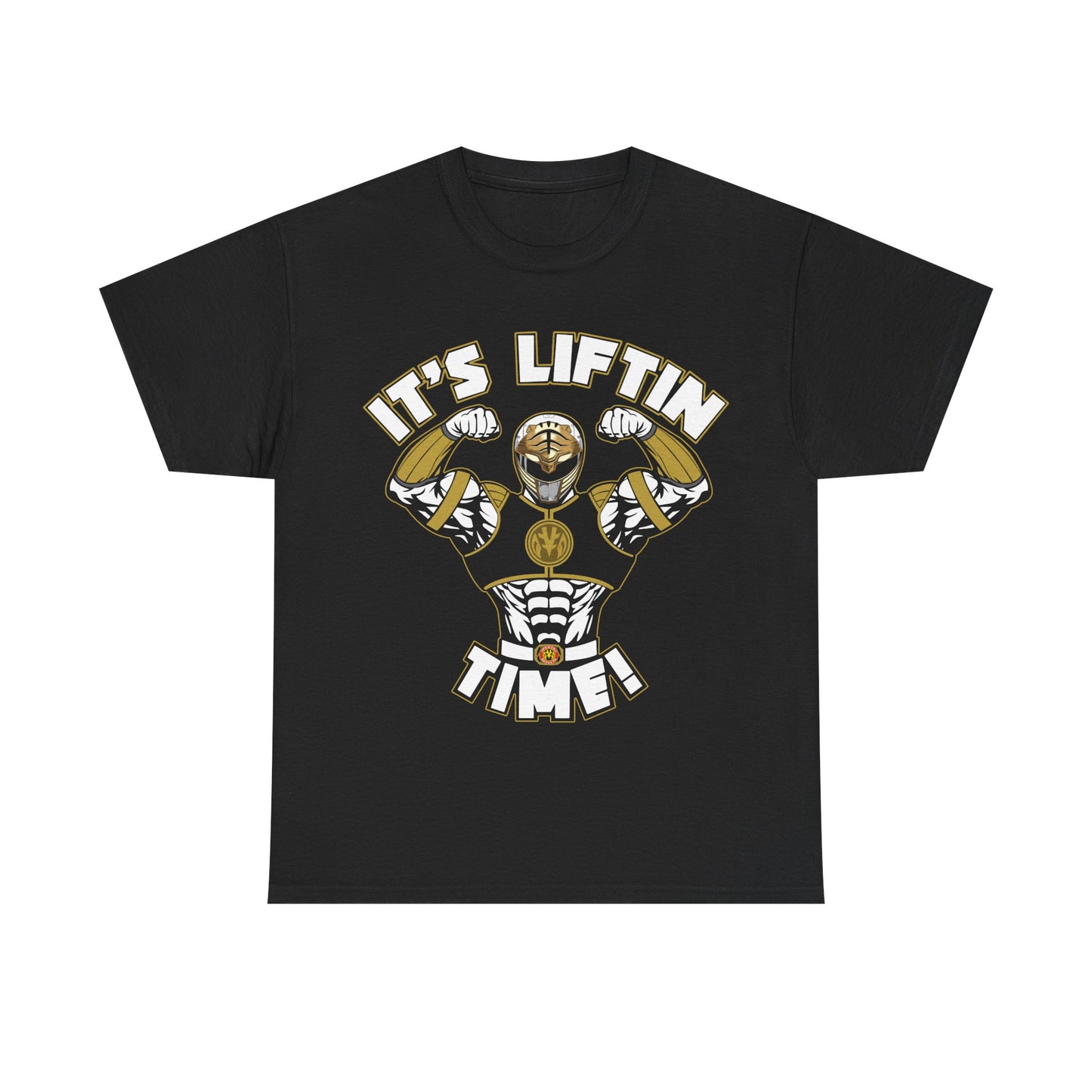 Unisex Heavy Cotton Tee - "It's Liftin' Time!" Gym Motivation Shirt Black