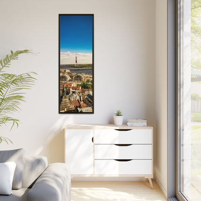 Riga TV Tower Matte Canvas, Framed (Multi-color)