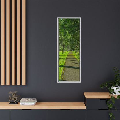 Listowel Town Park Matte Canvas, Framed (Multi-color)