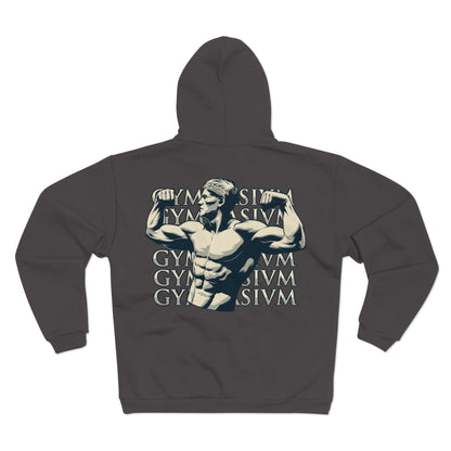 Gym Motivation Unisex Hooded Zip Sweatshirt | Fitness Apparel
