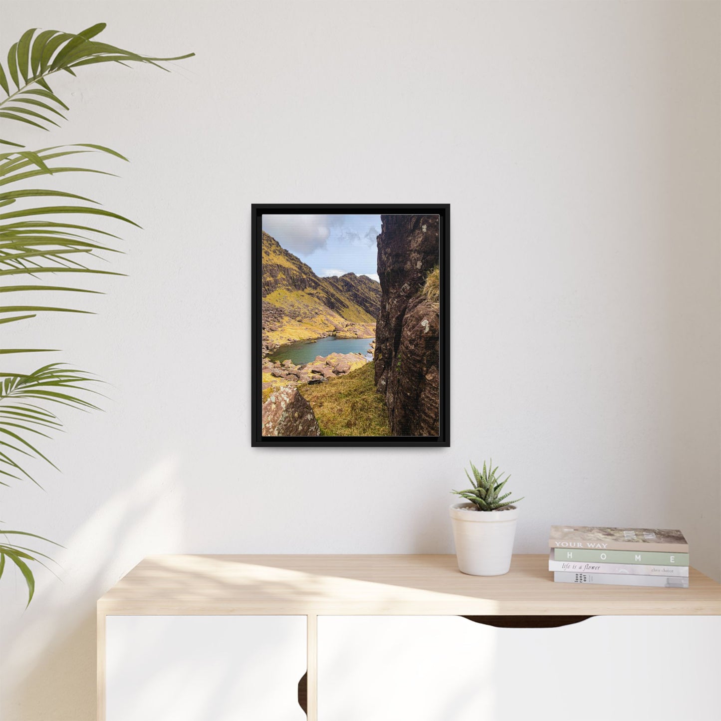 Mount Brandon Valley Matte Canvas, Framed (Multi-color)