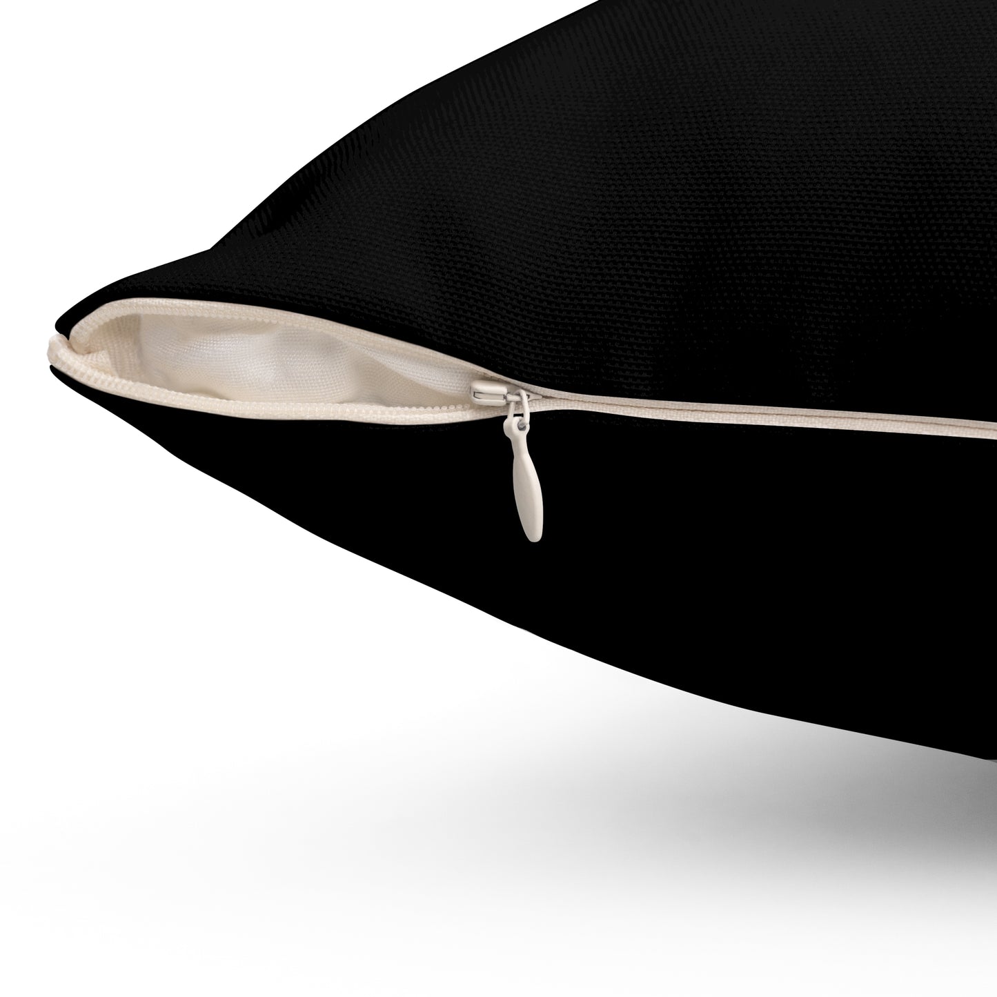 Limerick Spun Polyester Square Pillow Black Edition 4 Sizes