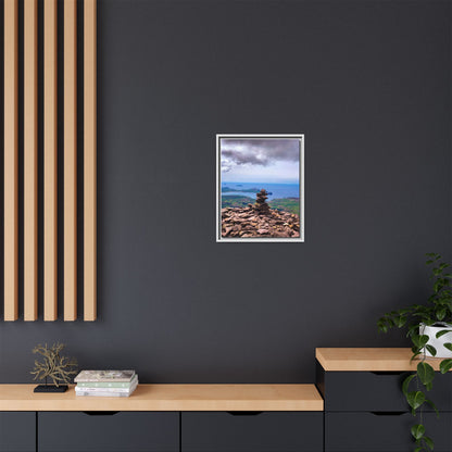 Mount Brandon Top Matte Canvas, Framed (Multi-color)