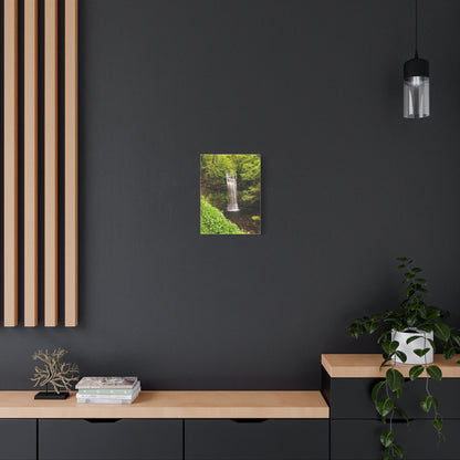 Glacer Waterfall Matte Canvas, Stretched, 1.25"