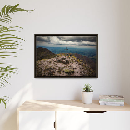 Carrauntoohil Summit Matte Canvas, Framed (Multi-color)