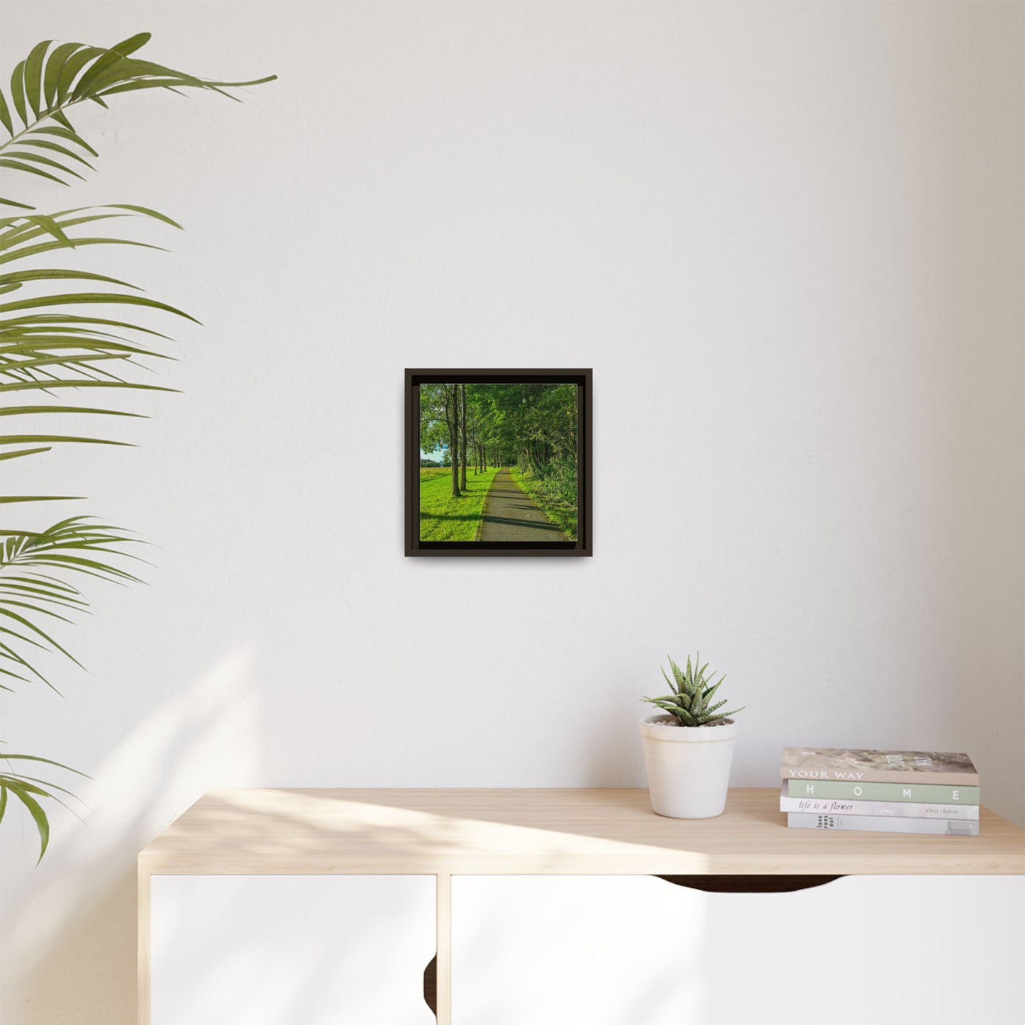 Listowel Town Park Matte Canvas, Framed (Multi-color)