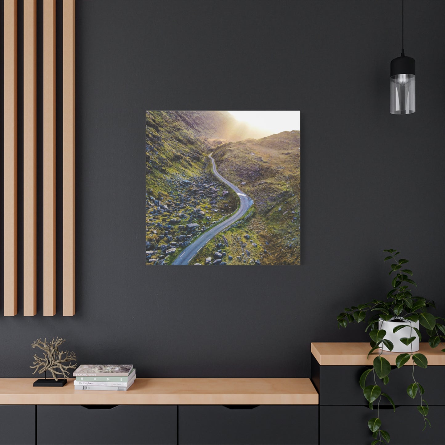 Valley Road Matte Canvas, Stretched, 1.25"