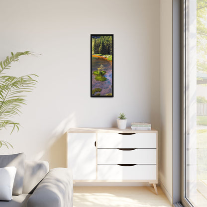 Gleanteenassig Forest Matte Canvas, Framed (Multi-color)
