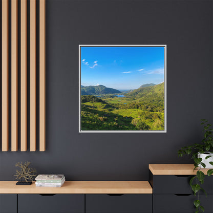 Ladies View Spring Matte Canvas, Framed (Multi-color)