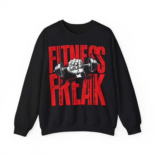 Fitness Freak Unisex Heavy Blend™ Crewneck Sweatshirt - Bold Gym Style for Fitness Enthusiasts