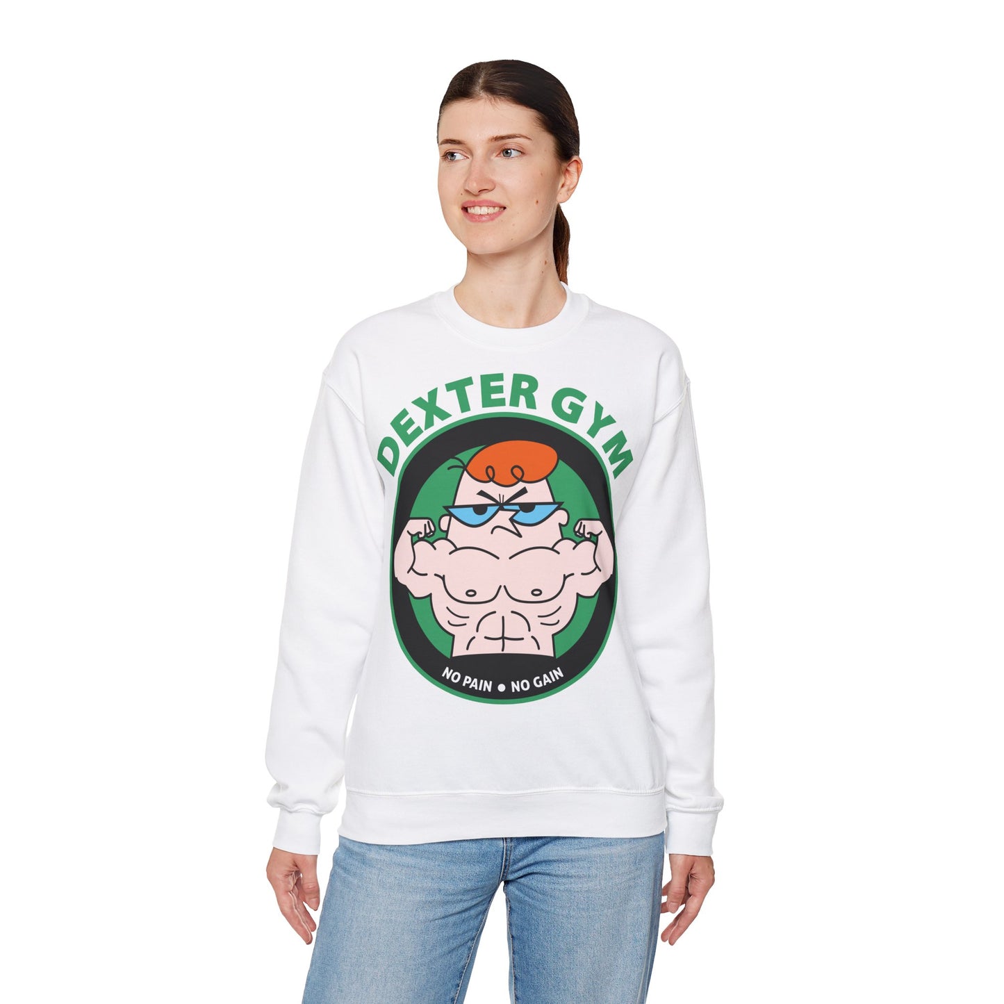 Dexter Gym Unisex Heavy Blend™ Crewneck Sweatshirt  - No Pain No Gain Design