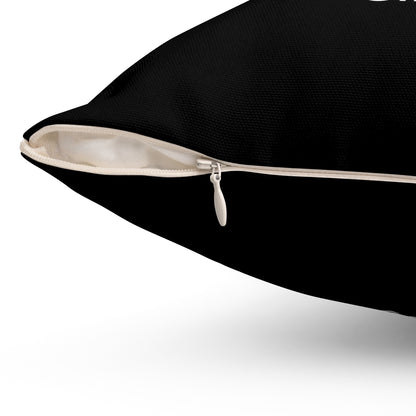 Sligo Spun Polyester Square Pillow Black Edition 4 Sizes