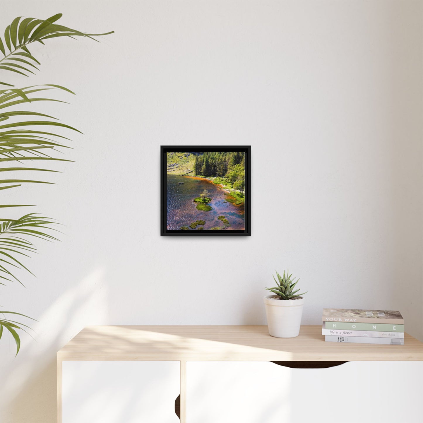 Gleanteenassig Forest Matte Canvas, Framed (Multi-color)
