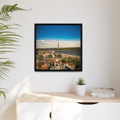 Riga TV Tower Matte Canvas, Framed (Multi-color)