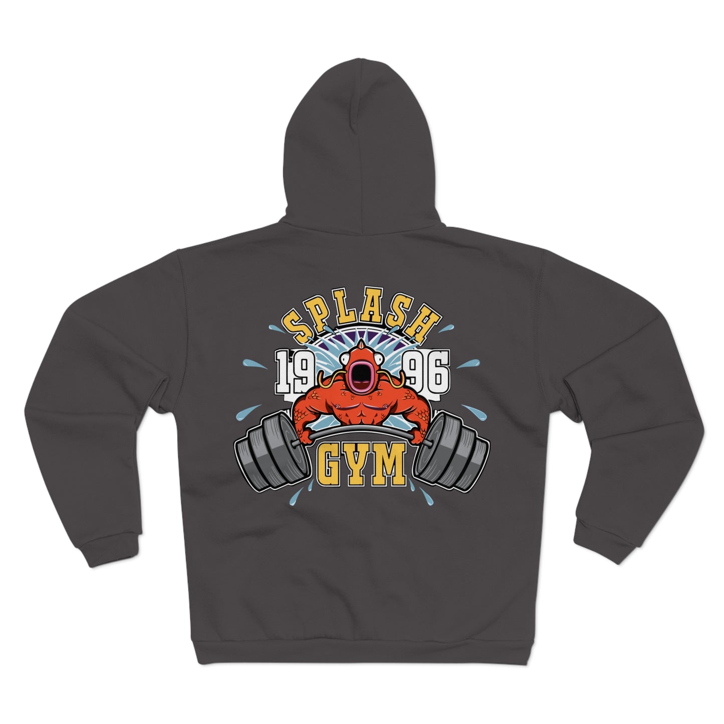Splash Gym Unisex Hooded Zip Sweatshirt - Perfect for Fitness Enthusiasts