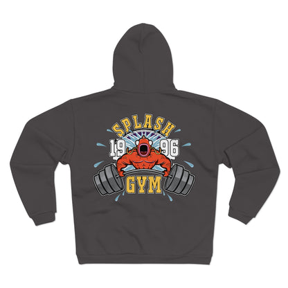 Splash Gym Unisex Hooded Zip Sweatshirt - Perfect for Fitness Enthusiasts