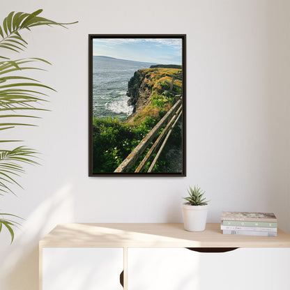 Ballybunion Cliff Walk Matte Canvas, Framed (Multi-color)