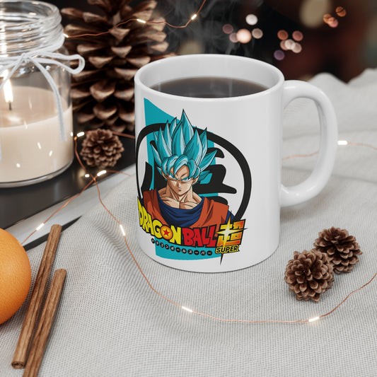 Dragon Ball Z Ceramic Coffee Mug - Goku Design, 11oz & 15oz