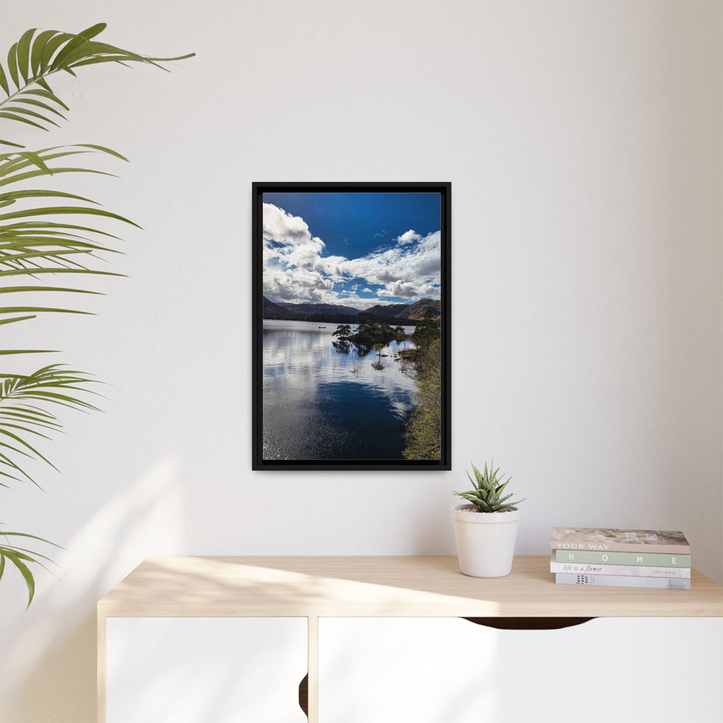 Lake Matte Canvas, Framed (Multi-color)