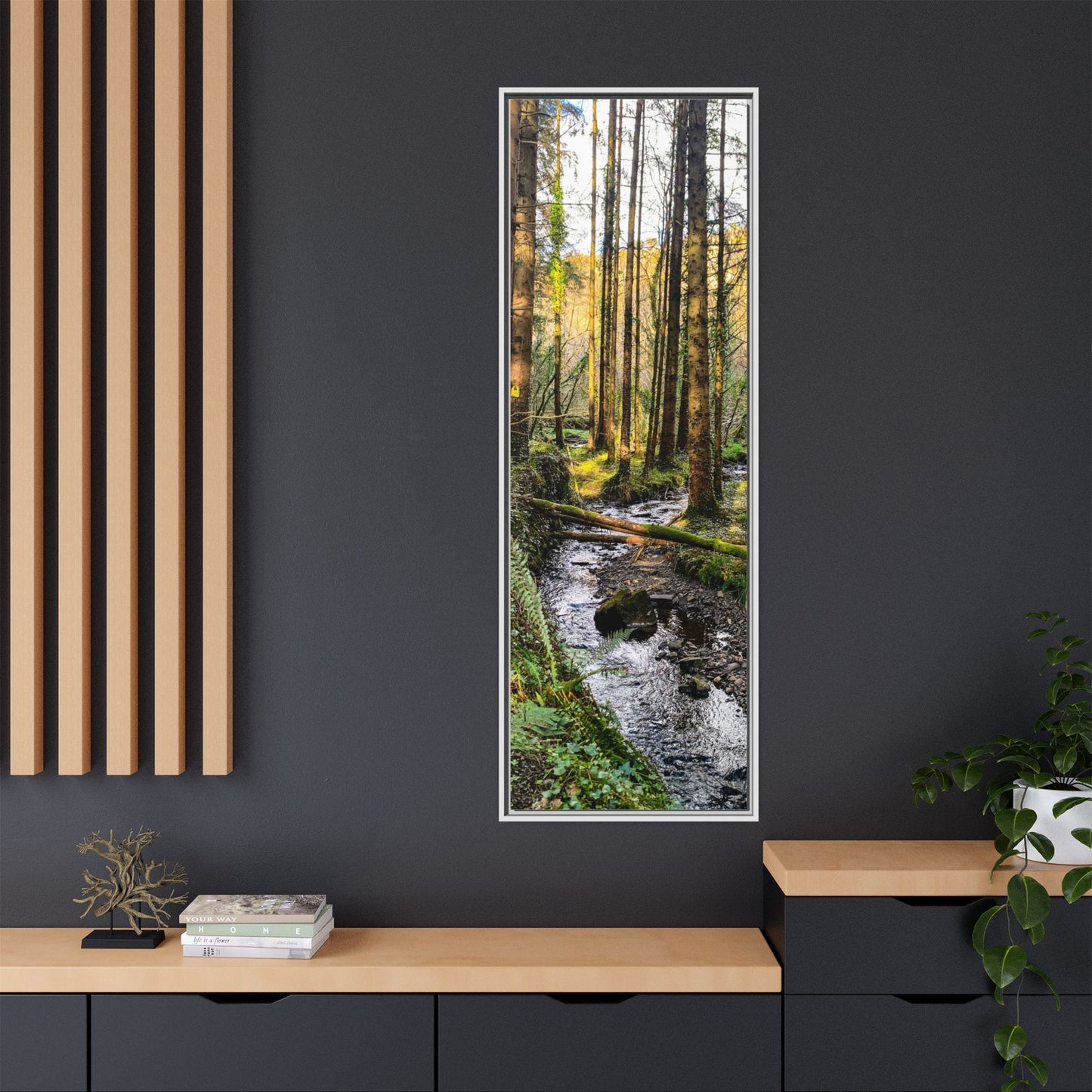 Glanageenty Forest Trail 2 Matte Canvas, Framed (Multi-color)
