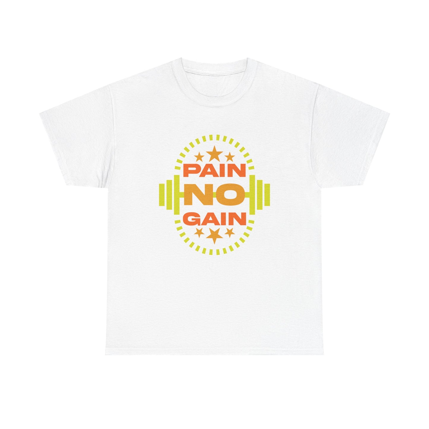 Pain No Gain Unisex Heavy Cotton Tee - Motivational Fitness Shirt