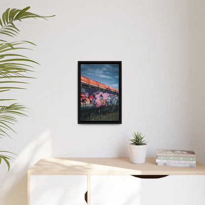 Night Train Matte Canvas, Framed (Multi-color)