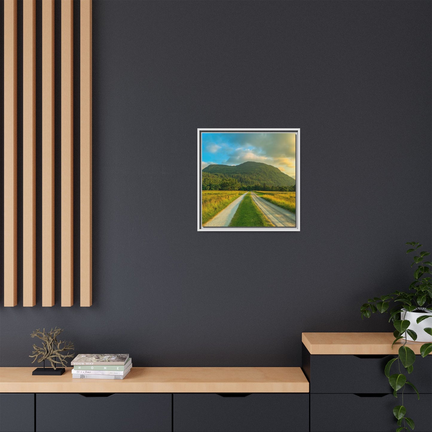 Mountain Torc Matte Canvas, Framed (Multi-color)