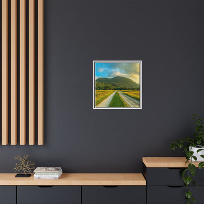 Mountain Torc Matte Canvas, Framed (Multi-color)