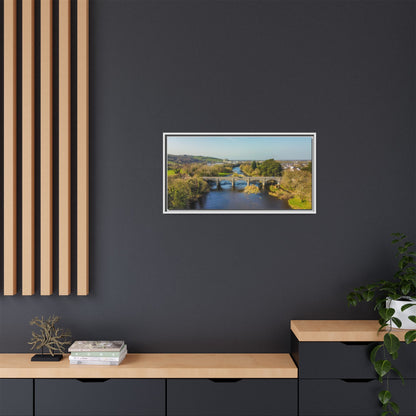 Listowel Bridge Matte Canvas, Framed (Multi-color)