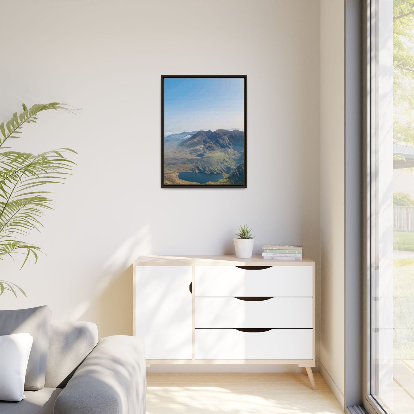 MacGillycuddy's Reeks Matte Canvas, Framed (Multi-color)
