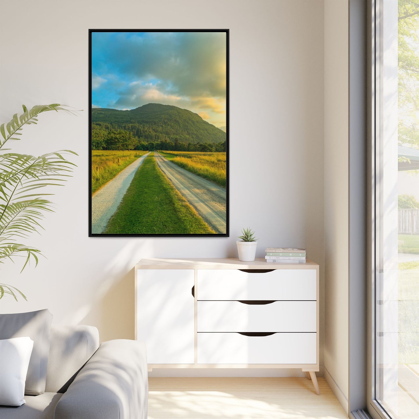 Mountain Torc Matte Canvas, Framed (Multi-color)