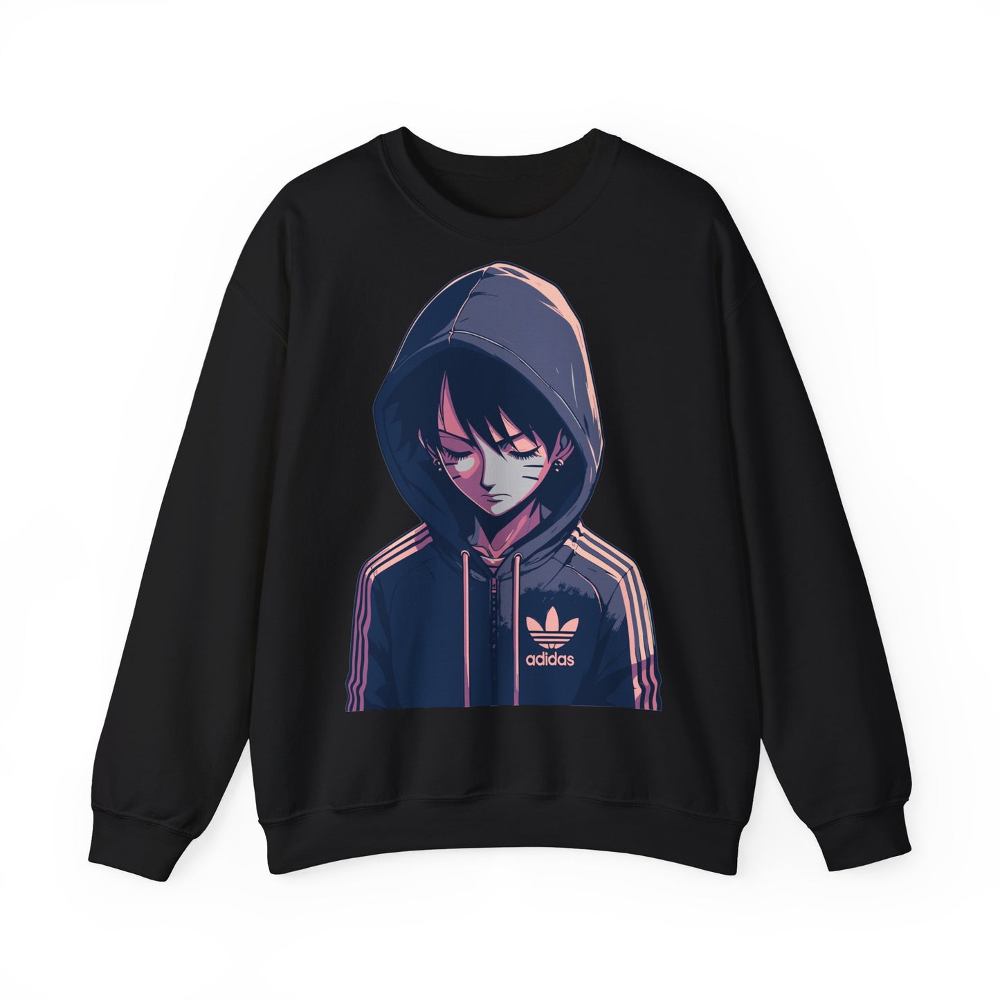 Cool Anime-Inspired Unisex Crewneck Sweatshirt - Casual Streetwear for Fans
