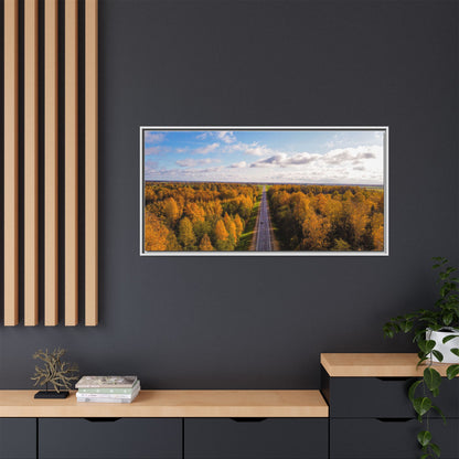 Somewhere In Lithuania Matte Canvas, Framed (Multi-color)