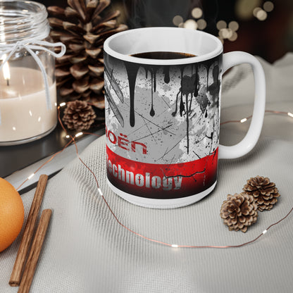 Graffiti Style Ceramic Coffee Cup - 11oz & 15oz - Urban Art Design