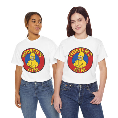 Muscular Homer Gym Unisex Heavy Cotton Tee