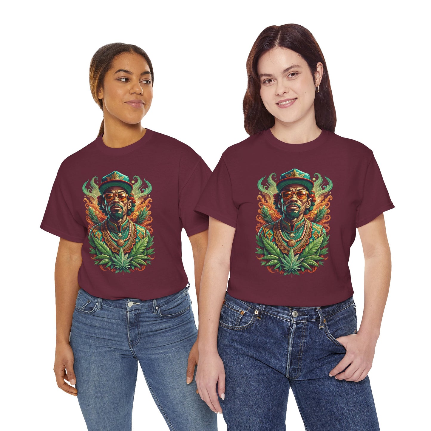 Reggae Lion Tee — Rasta Portrait Graphic T-Shirt