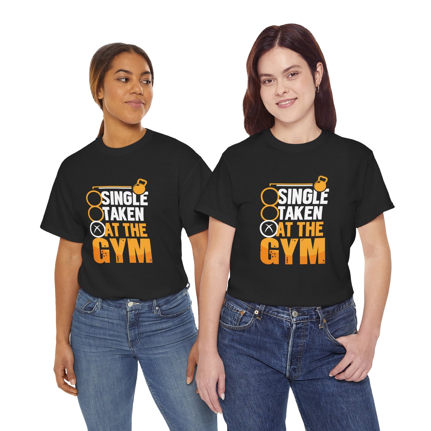 Single Taken at the Gym Unisex Heavy Cotton Tee - Fitness Humor Shirt
