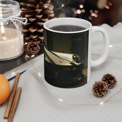 Racing-Themed Ceramic Coffee Cups – 11oz & 15oz – Perfect for Car Enthusiasts, Gamers, and Gift Giving