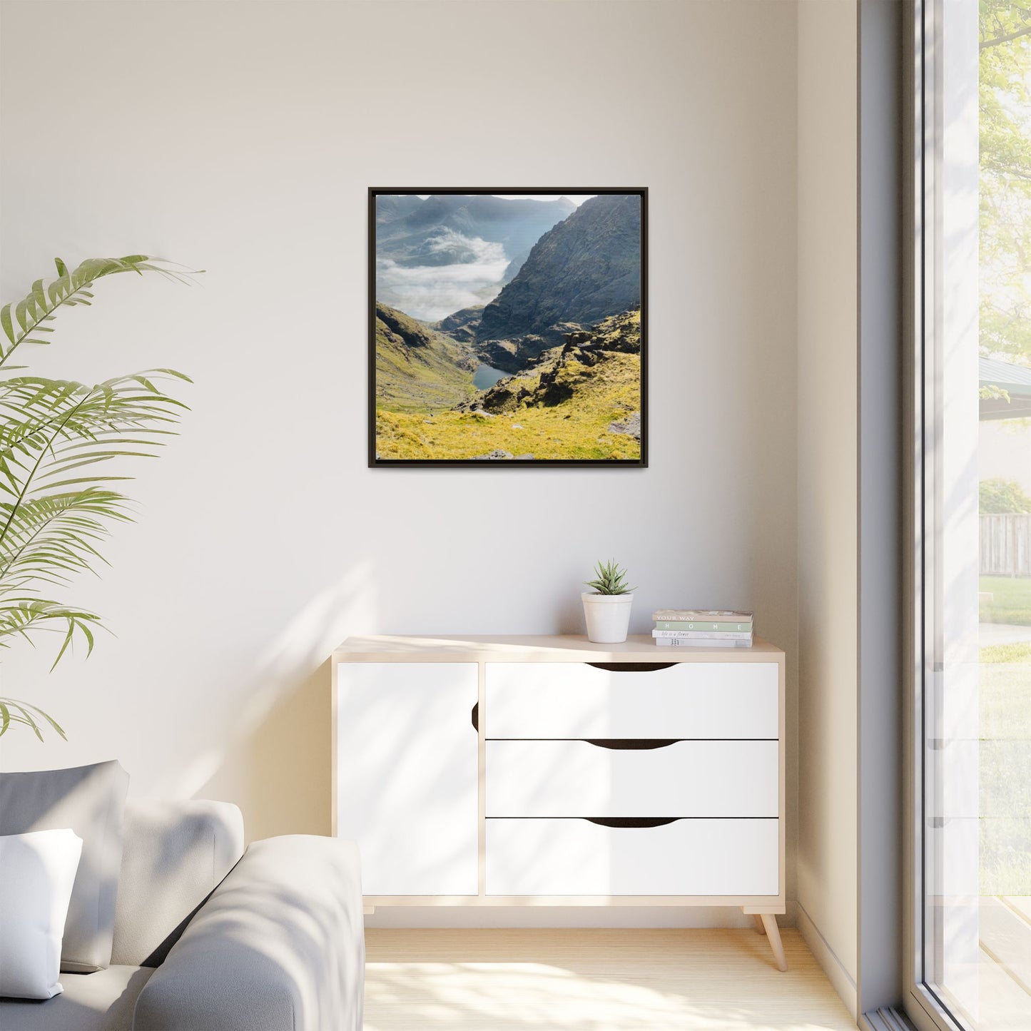 Kerry Mount Matte Canvas, Framed (Multi-color)