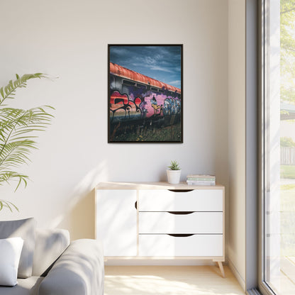 Night Train Matte Canvas, Framed (Multi-color)