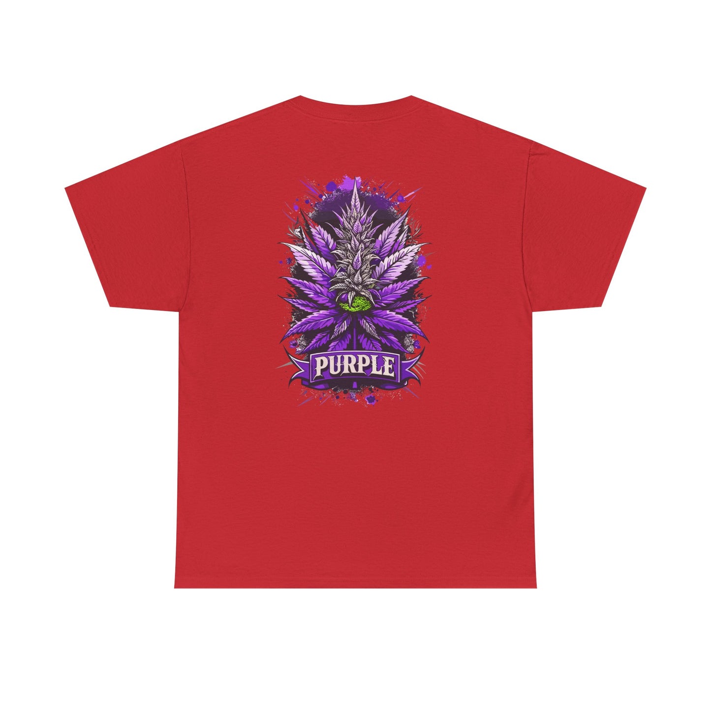 Purple Cannabis Bud T-Shirt — Bold Psychedelic Marijuana Graphic Tee
